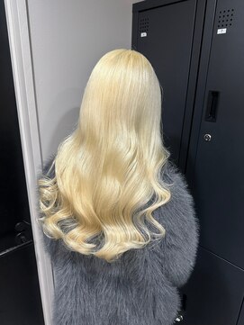 ベレーザ 渋谷(BELEZA) 12238髪質改善金髪ホワイトブロンドシルバーアッシュストレート