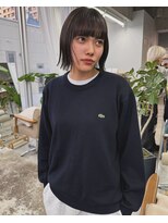 ウーフ(U-fu) ストレート パッツンワイドバング ボブ