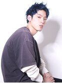 スパイキーショート×ネイビーブルー