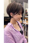 渋谷 20代30代40代大人可愛いひし形ショートボブ
