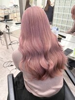 サンクプロジェクト(cinq PROJECT)&nbsp;ブリーチなしダブルカラーピンクベージュミディアムボブ20代