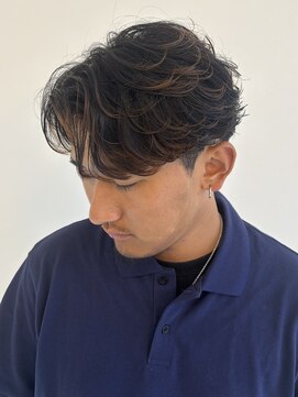 アノ 別府店(Ano.) 大分ニュアンスパーマセンターパートフェザーパーマ毛流れパーマ