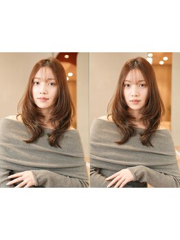 [#似合わせ]【カット＋髪質改善inケアカラー\8900】印象を変える顔周りの似合わせカットはZinaにお任せ