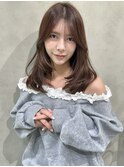 レイヤーカット　ロングレイヤー　顔まわりレイヤー　ワンカール