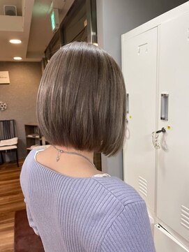 アンサ 阪急桂店(ANSA) ボブ×ミルクティーベージュ