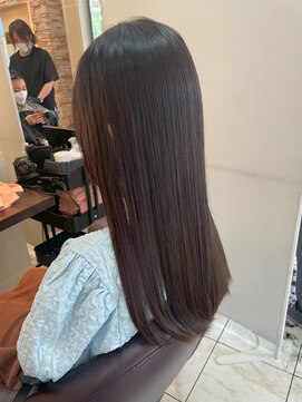 髪質改善/顔周りレイヤーカット/グレージュ[千葉/千葉駅]