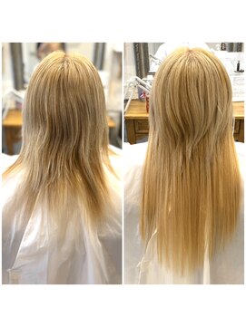 シールエクステ50枚 長さだし　ウルフスタイル