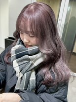 ツキ 横浜店(tuki)&nbsp;ラベンダーグレージュケアブリーチラベンダーピンク