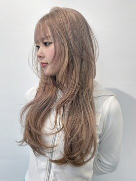 ブロック ジャポン(bloc japon) ミルクティーベージュ ホワイトベージュ 顔周りカット/長峯千紘