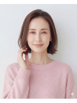 ルアナヘアー 日進米野木店(luana hair) 大人ボブ/白髪ぼかし２