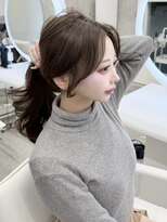 アイシー 表参道(ICY) 盛れる顔周りカット*ブリーチなしカラー透明感カラーグレージュ