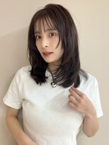 バド(bado)&nbsp;ミディアムレイヤー/シースルーバング/チョコレートカラー