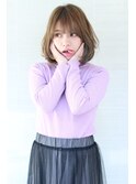大人かわいいドレープボブ