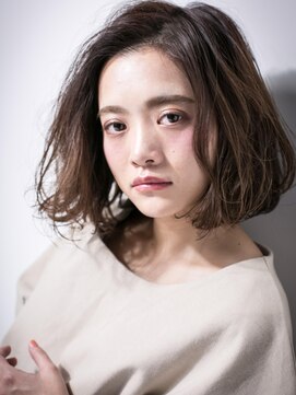 カバーヘア ブリス 川口(COVER HAIR bliss) *bliss川口*くせ毛風ルーズカールのブランジュ大人ボブw