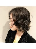 似合わせ伸ばしかけショートデジタルパーマ