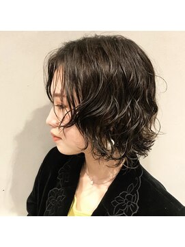 フェン ヘアーアイス(Fen.hair ici) 似合わせ伸ばしかけショートデジタルパーマ