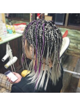 ヘアースペース 練馬店(hair space COCO) ホワイトブレイズときどきムラサキ、ダウンスタイル