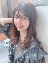 イース バイ アンブルリュクス 北千住(Ease by amble luxe)&nbsp;前髪くびれイメチェンイヤリングカラーラベンダーカラー