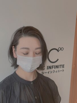 シーインフィニート 清澄白河店(C∞) ハイライト×アッシュカラー×ミニボブ