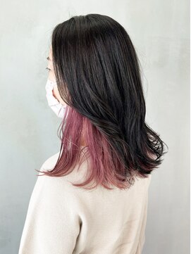 アイティーバイアルバム 八王子店(IT by ALBUM) グレージュハイライト_くびれヘアビタミンカラー_ba365681