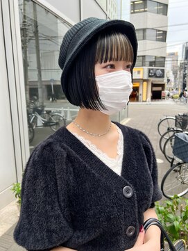 カフ(CAF) CAF松本【ラインのキレイなストレートボブ×前髪インナー】