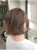 ヌーディーカラー/小顔ひし形/髪質改善/簡単スタイリング