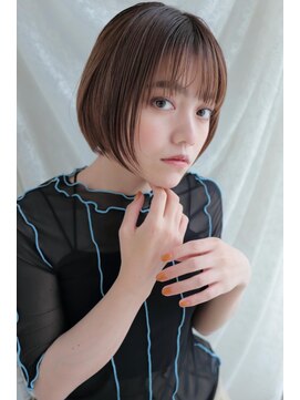 ヘアーアンドカラー プラーチェ(hair&color Plaatje) 小顔効果♪大人美人ボブ　マロンベージュ