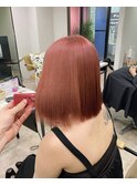 オレンジボブケアブリーチツヤカラー艶所沢韓国小手指