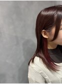 ビビットピンクインナーカラー