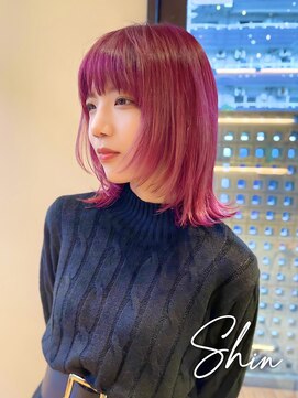 シェル(SHEL) 【SHIN★】マゼンタレイヤーボブ