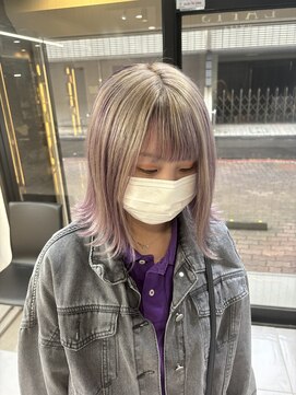 ラピス 大宮(Lapis) ホワイトアンブレラカラー×パープル♪