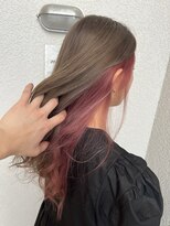 ムード(mood)&nbsp;ちらっとサークルピンクインナーカラー