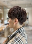 【soy-kufu】MEN'S HAIRアッシュブラックオレンジカラー