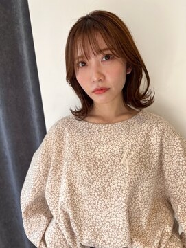 ネウィ 銀座(newi) 大人かわいいくびれミディラベンダーインナーカラー