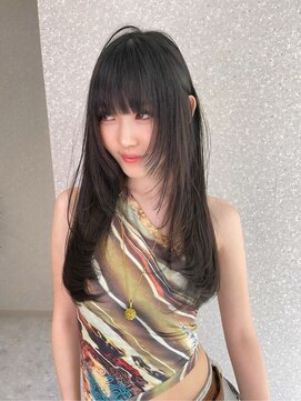 リリー(Lilley) 姫カットレイヤー×秋色くすみベージュ×韓国風巻き(ayana)