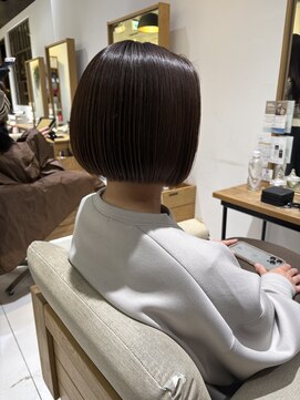 ヘアリゾート粋 リマ 銀座店(lima) 切りっぱなしボブ/艶髪/ダークブラウン