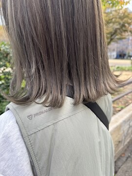 サル(saru) #切りっぱなし × #オリーブグレー