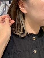 ジュイール(jouir)&nbsp;インナーカラーミルクティーベージュカラーダブルカラーミニボブ