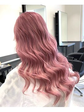 シエラ 心斎橋(CIERA.) バレイヤージュマッシュウルフミディアムミルクティーベージュ