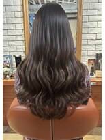 ヘアメイク フレンシア(hair make flencia)&nbsp;透け感ショコラ・波巻きロング【029スタイル】