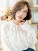 カバーヘア ブリス 川口(COVER HAIR bliss)&nbsp;ツヤ感グレーブラウン小顔ハイレイヤーカットc7川口20代30代40代