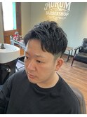 ツーブロックショート