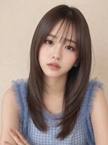ロティー 天神(loty)&nbsp;レイヤー 顔周りカット 前髪 ベージュ 赤み消しカラー 髪質改善