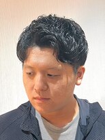 ジェントル(GENTLE) ナチュラルアップバング×ビジネスパーマショート