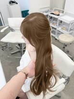 アイシー 表参道(ICY) 盛れるツヤくびれヘアブリーチありWカラーミルクティー ベージュ