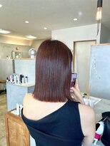 ノコルヘアー(Nocoru hair)&nbsp;【艶髪ピンクブラウン】切りっぱなしヘイリーボブ