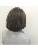 グレージュ×艶ボブ【人形町/浜町/水天宮】