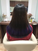 リプルヘアー ウエスト(ripple hair west)&nbsp;パープル×グラデーションカラー