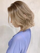 アルバム 新宿(ALBUM SHINJUKU)&nbsp;ブロンドベージュ_ココアブラウンフリンジウェーブ_ba298492