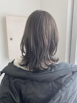 キャンバス バイ ネオリーブ 横浜西口(Canvas by neo.) こなれ感ミディアムレイヤーくすませ過ぎないヘア